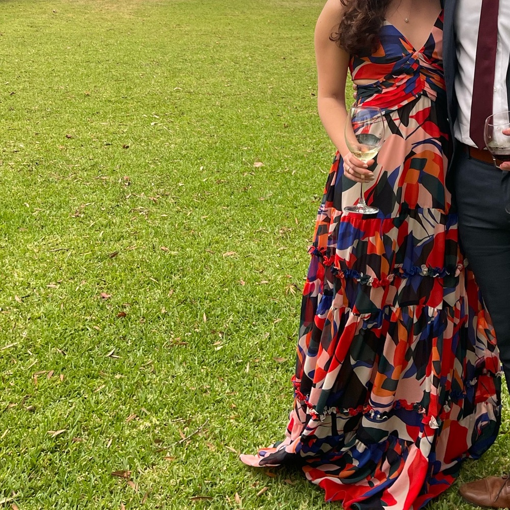 Colorful PatBO Abstract Maxi Dress